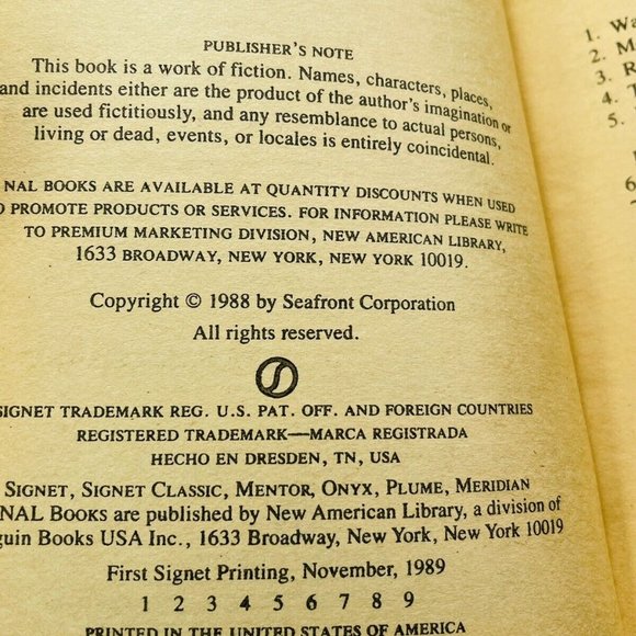 Koko by Peter Straub 1989 Paperback 1st Signet Printing Target Books Vintage - Picture 5 of 12